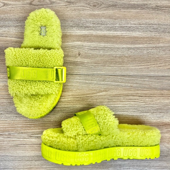Ugg Fluffita in Key Lime Size 8 Women’s - Picture 2 of 10